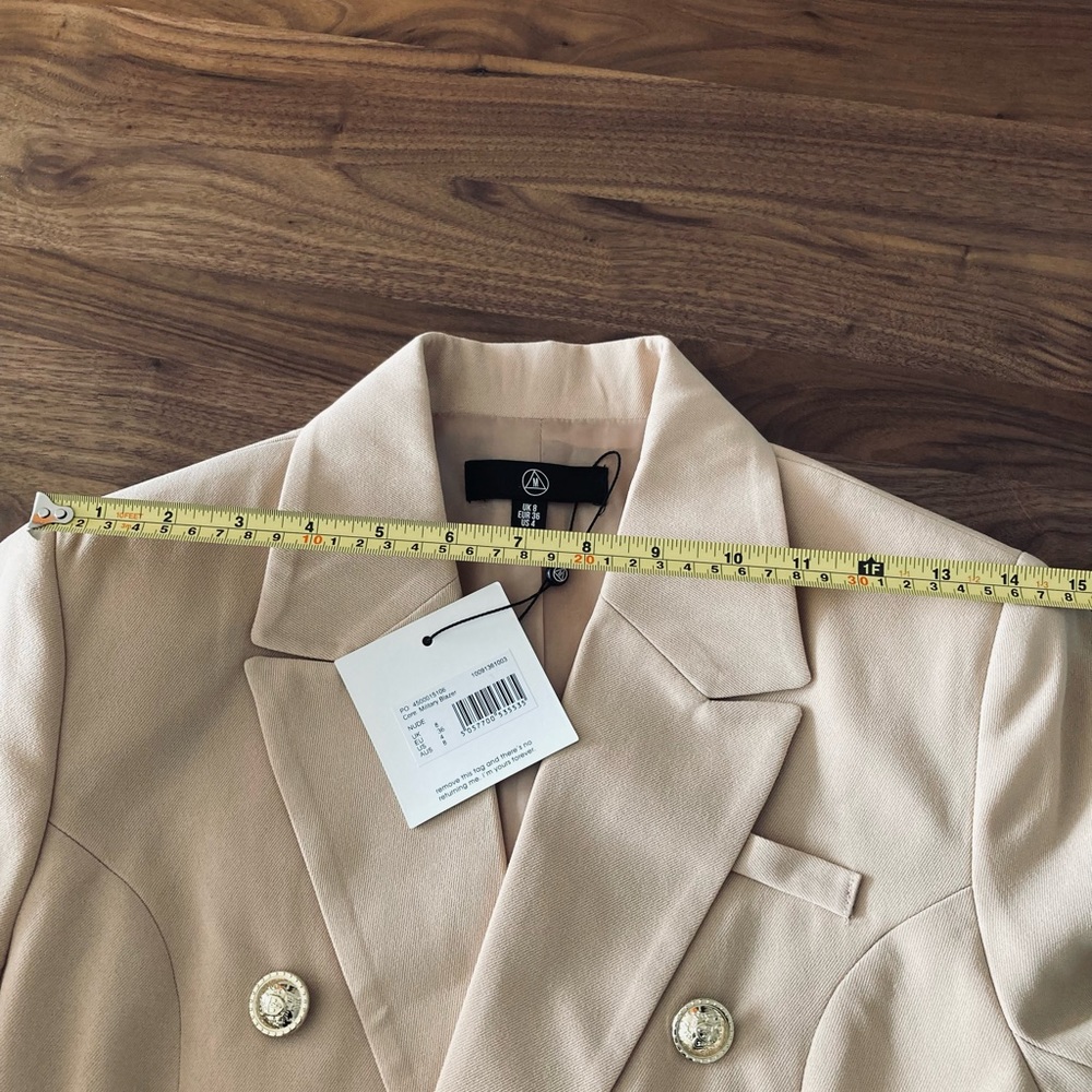 Missguided Military Style Blazer size 4 - Picture 10 of 11